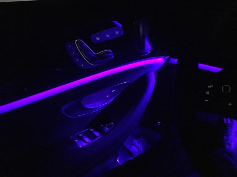The purple lighting goes from intense to mega intense as soon as the sun goes down.